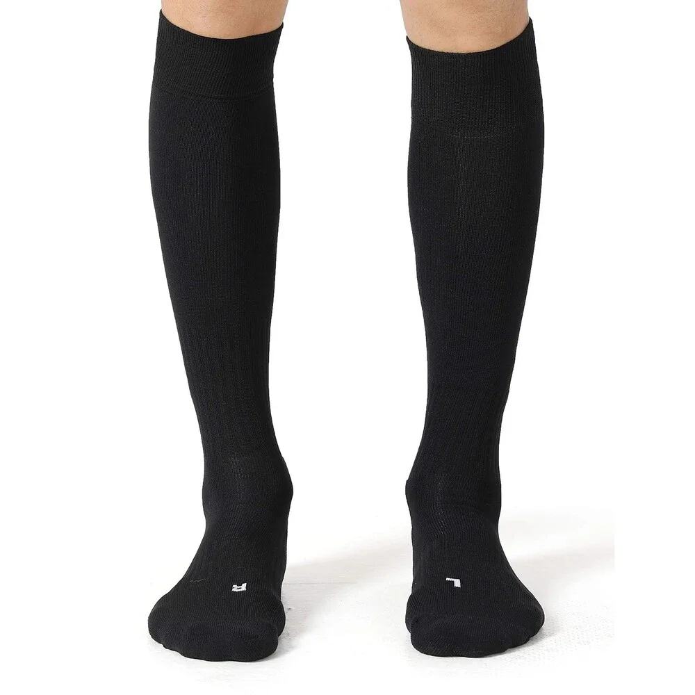 CelerSport Youth Black Soccer Socks 2-Pack Over-the-Calf Cushion S - NWOT